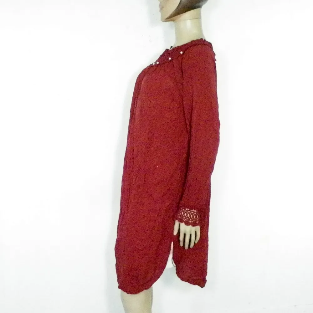 Tunique Femme Bordeaux Taille L estimée.