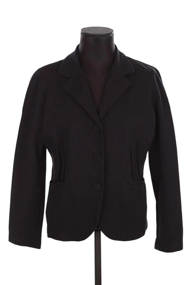 Veste de seconde main Agnès B. en coton noir pour femme, taille 42 (T4), en très bon état.