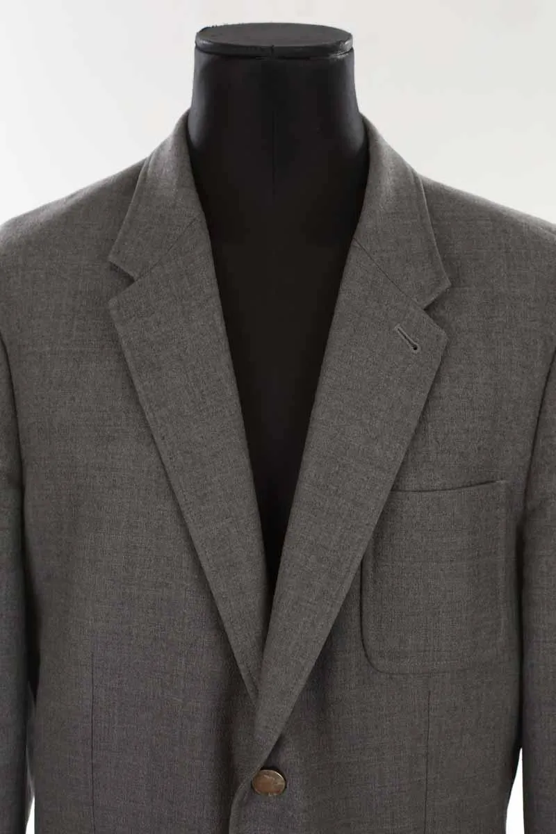 Veste de seconde main Paul Smith gris en laine pour homme, taille L, en très bon état.
