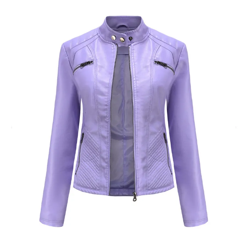 Veste en cuir femme Années 70