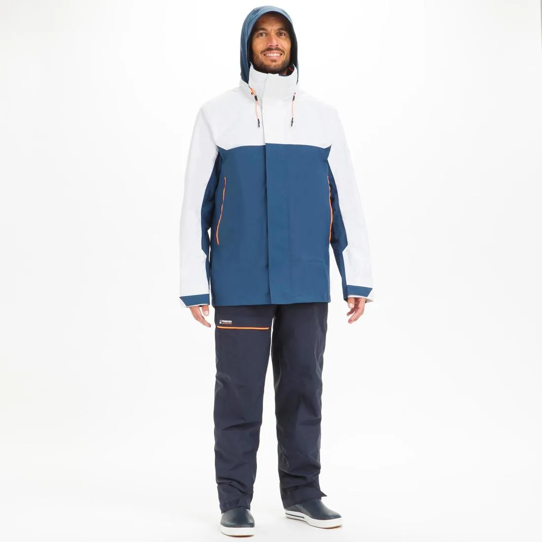 Veste imperméable coupe-vent de voile Homme SAILING 300 Bleu banc