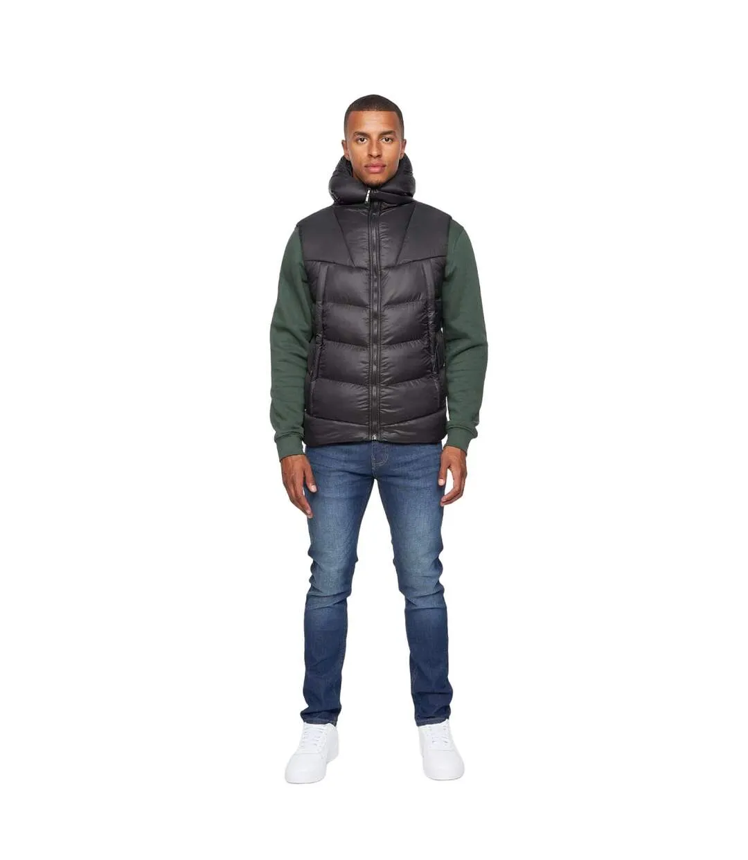 Duck and Cover Men's Black Sleeveless Raymax Vest