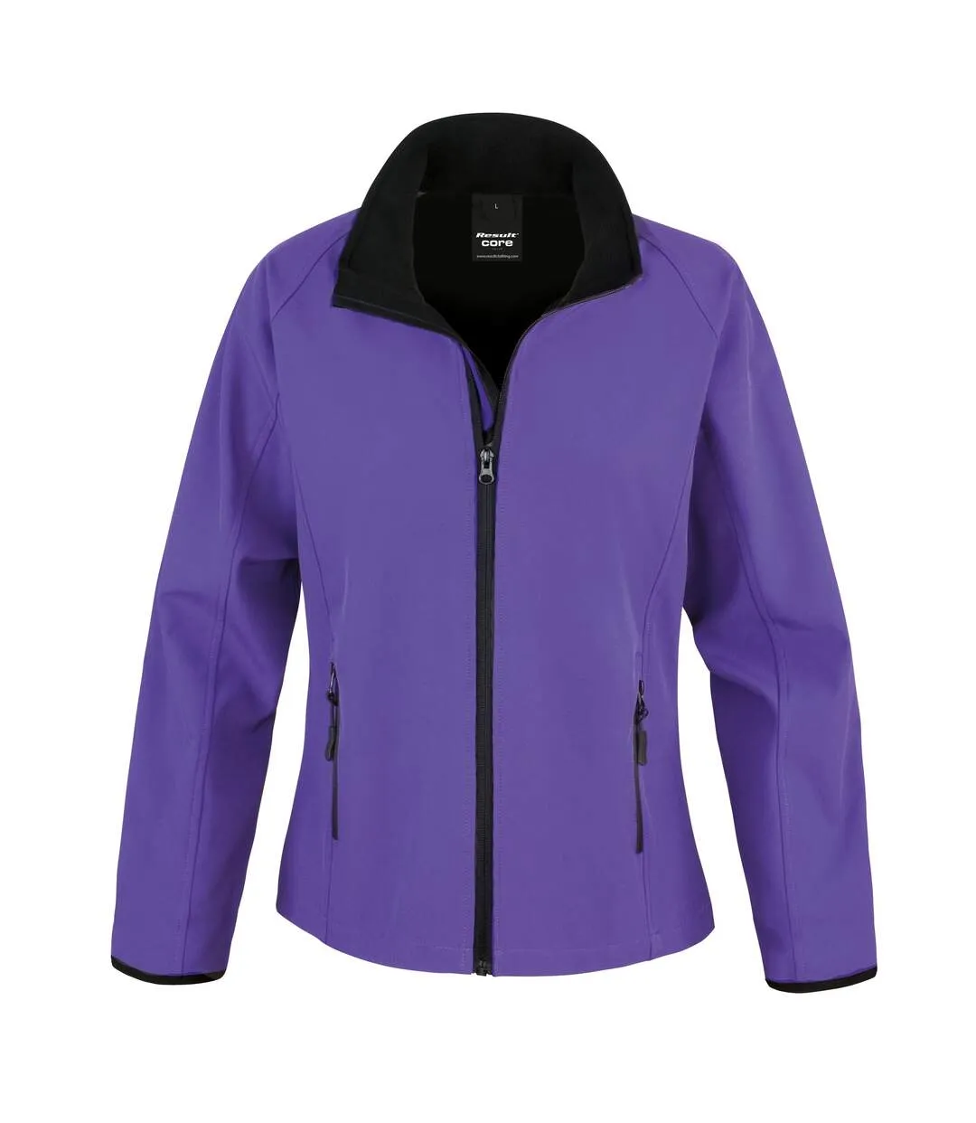 Veste softshell femme pourpre/noir Result