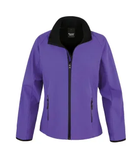 Veste softshell femme pourpre/noir Result