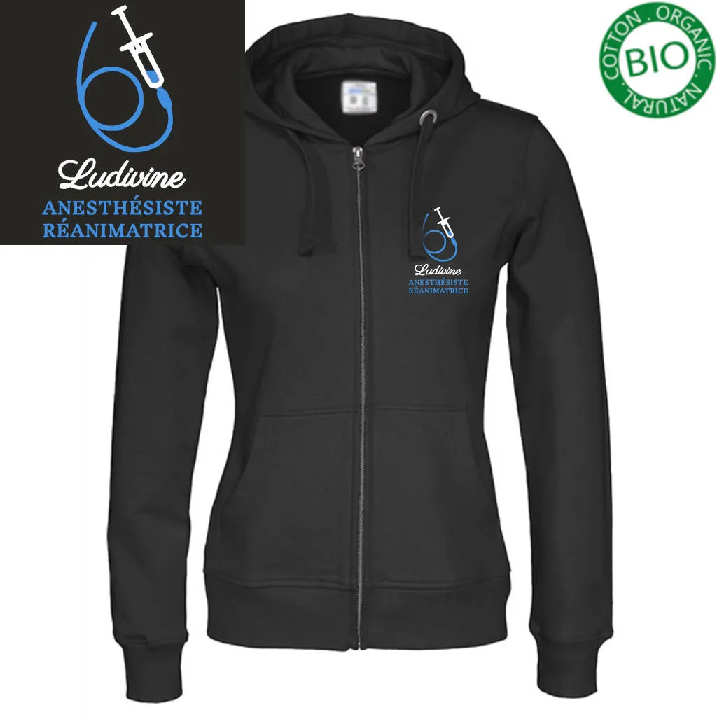Veste à capuche femme - MOTIF ANESTHSIE