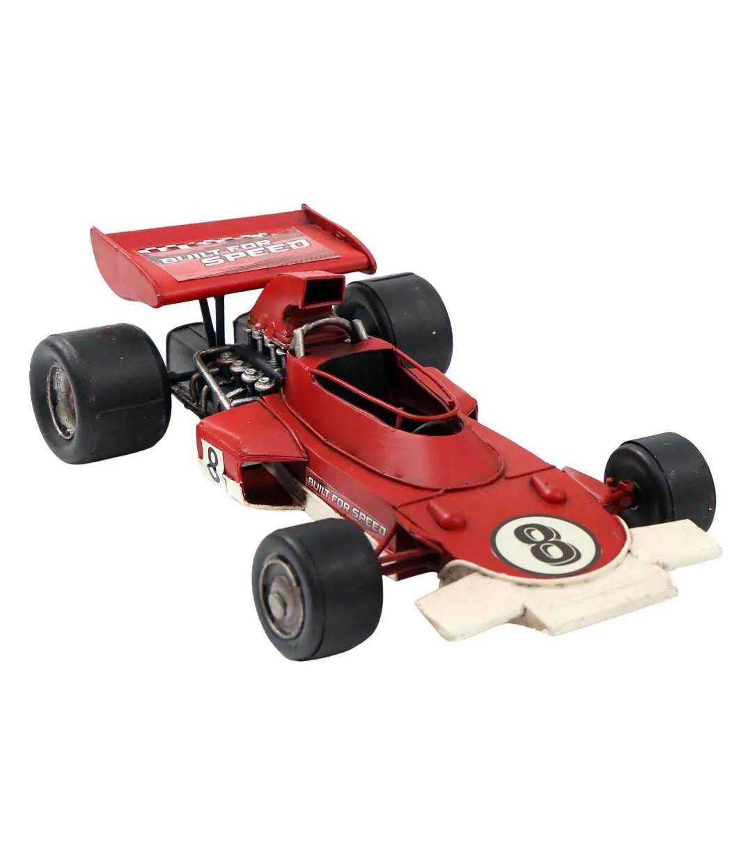 Voiture de course vintage en métal 28 x 16 x 8 cm