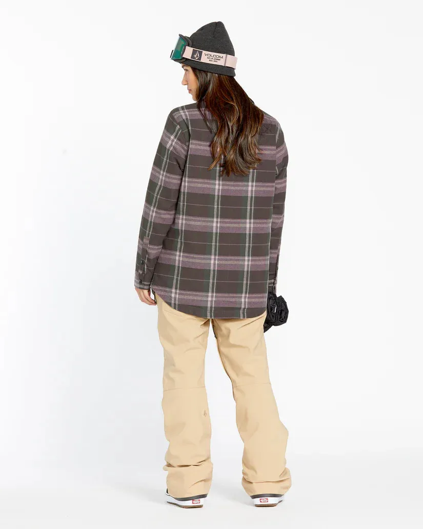 Volcom Chemise  Manches Longues Isolée Riding Flannel - Femme