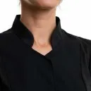 Women's Kitchen Jacket Abella Short Sleeve Black - ROBUR